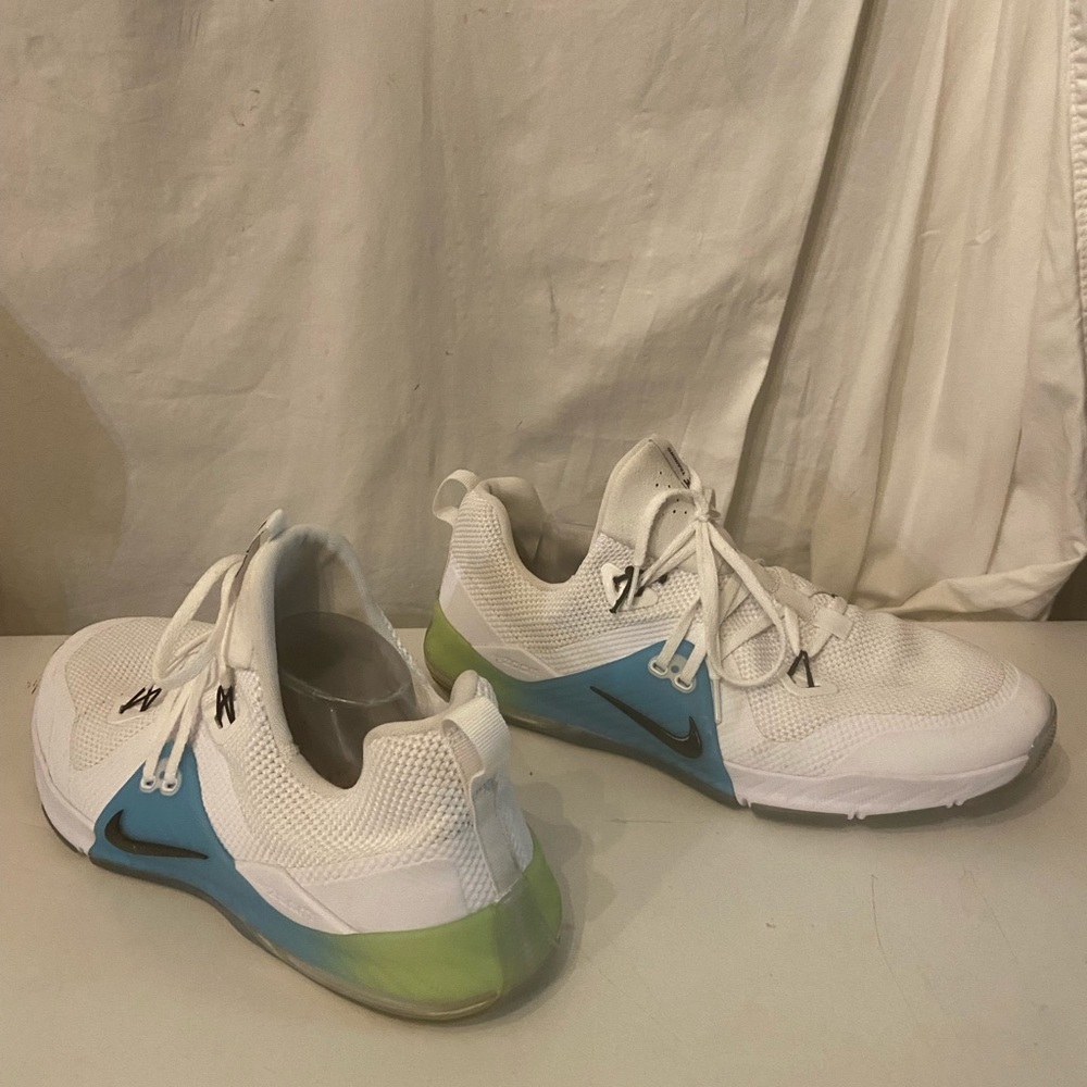 Nike Zoom training men’s sneakers lightweight white laceup front size 14 - Picture 4 of 9